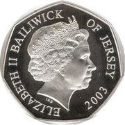 50 Pence - Elizabeth II Golden Jubilee; Silver proof obverse image
