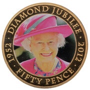 50 Pence - Elizabeth II Diamond Jubilee - photo 2008, United Kingdom, 2012 reverse image