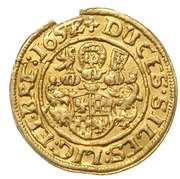 ½ Ducat - Georg III, Ludwig IV and Christian reverse image