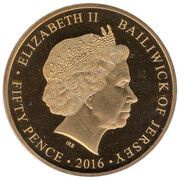 50 Pence - Elizabeth II WWI - Battle of Jutland obverse image