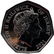 50 pence - Elizabeth II RBL - poppy obverse image