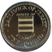 1 Pound - Elizabeth II St. Martin, United Kingdom, 1987 reverse image