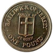 1 Pound - Elizabeth II St. Ouen, United Kingdom, 1987 reverse image