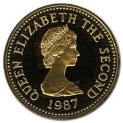 1 Pound - Elizabeth II St. Ouen; Gold Proof obverse image