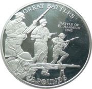 5 Pounds - Elizabeth II Battle of El Alamein 1942, United Kingdom, 2009 reverse image