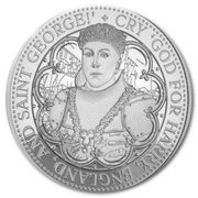 5 Pounds - Elizabeth II King Henry V; Silver Proof, United Kingdom, 2022 reverse image