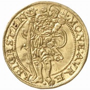 1 Ducat - Joachim, Heinrich II, Johann and Georg, Bohemia, 1537-1553 reverse image