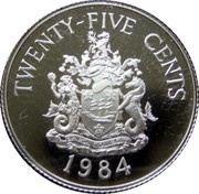 25 Cents - Elizabeth II Hamilton; Silver Proof Issue reverse image