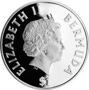 1 Dollar - Elizabeth II "Bermuda"; Silver Proof Issue obverse image