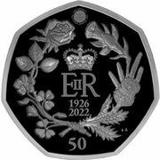50 Pence - Elizabeth II Posthumous; Platinum Jubilee, United Kingdom, 2022 reverse image