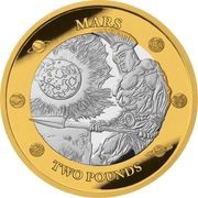 2 Pounds - Charles III Mars Glacier, United Kingdom, 2023 reverse image