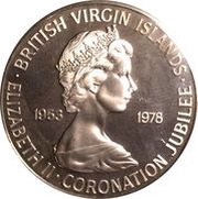 50 Cents - Elizabeth II Coronation Jubilee obverse image