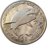 1 Dollar - Elizabeth II Lemon shark, United Kingdom, 2016 reverse image