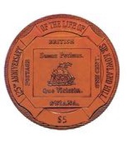 5 Dollars - Elizabeth II Rowland Hill reverse image