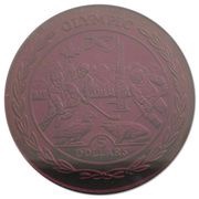 5 Dollars - Elizabeth II Olympics, America; Red Titanium reverse image