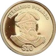 10 Dollars - Elizabeth II Hernando Pizarro, United Kingdom, 2004 reverse image