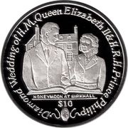 10 Dollars - Elizabeth II Honeymoon at Birkhall, United Kingdom, 2007 reverse image