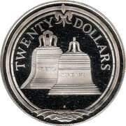 20 Dollars - Elizabeth II Bells, United Kingdom, 1985 reverse image