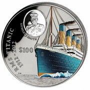 100 Dollars - Elizabeth II RMS Titanic, United Kingdom, 2012 reverse image