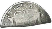 4 Shillings 1½ Pence Type II countermark on Mexican 8 Reales of Carl III reverse image