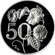 50 Cents - Elizabeth II 3rd portrait, United Kingdom, 1987-1988 reverse image