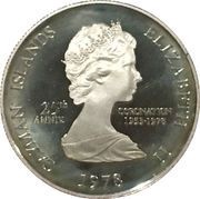 2 Dollars - Elizabeth II 25th Anniversary of Coronation obverse image