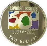 2 Dollars - Elizabeth II, United Kingdom, 2003 reverse image