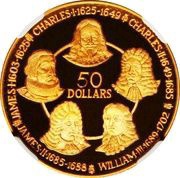 50 Dollars - Elizabeth II House of Stuart and Orange, United Kingdom, 1979-1980 reverse image