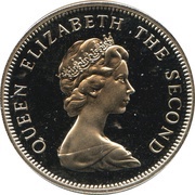 10 Pence - Elizabeth II 2nd portrait; large type obverse image