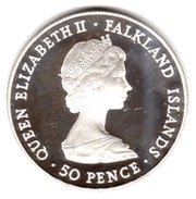 50 Pence - Elizabeth II Queen Mother; Silver Proof Issue obverse image