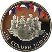 50 Pence - Elizabeth II Royal Family, United Kingdom, 2002 reverse image