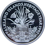 2 Pounds - Elizabeth II Heritage Year, United Kingdom, 1992 reverse image