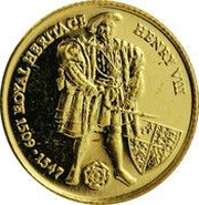 2 Pounds - Elizabeth II King Henry VIII, United Kingdom, 1997 reverse image