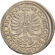 3 Kreuzers - Karl Friedrich, Bohemia, 1708-1709 reverse image