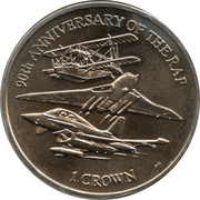 1 Crown - Elizabeth II RAF, United Kingdom, 2008 reverse image