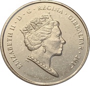 5 Pence - Elizabeth II 1967 Referendum Anniversary obverse image