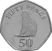 50 Pence - Elizabeth II 3rd portrait, United Kingdom, 2014-2016 reverse image