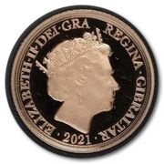 ½ Sovereign - Elizabeth and the Lion obverse image