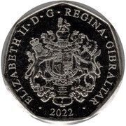 50 Pence - Elizabeth II Vampire Bat obverse image