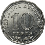 10 Pesos Declaration of Independence obverse image