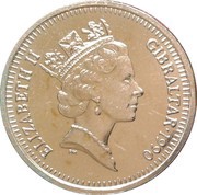 1 Pound - Elizabeth II Castle and Key obverse image