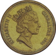 1 Pound - Elizabeth II Royal Visit obverse image