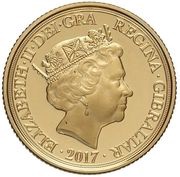 1 Sovereign - Elizabeth II Saint George and the Dragon obverse image