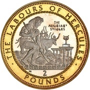 2 Pounds - Elizabeth II The Augean Stables, United Kingdom, 1999 reverse image