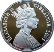 5 Pounds - Elizabeth II Horatio Nelson on compass obverse image