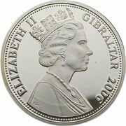 5 Pounds - Elizabeth II Concorde's First Commercial Flight obverse image