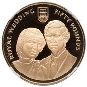 50 Pounds - Elizabeth II Royal Wedding, United Kingdom, 1981 reverse image