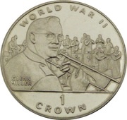 1 Crown - Elizabeth II Glenn Miller, United Kingdom, 1994 reverse image