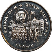 1 Crown - Elizabeth II Queen’s Birthday, United Kingdom, 1997 reverse image