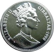 1 Crown - Elizabeth II Goalkeeper saving obverse image